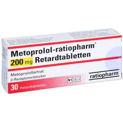 METOPROLOL-ratiopharm 200 mg Retardtabletten 30 St