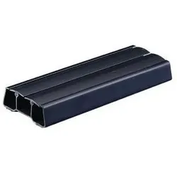 Tischplatte-Kabelkanal, ablängbar, 46836,L 1050mm, Kunststoff schwarz - schwarz