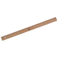 Möbius+Ruppert M+R Lineal Holz 50cm Buche Metalleinlage Packung mit