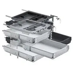 Büromöb.-Container-Set,mit Vollauszug,Systema Top 2000 41065,Stahl