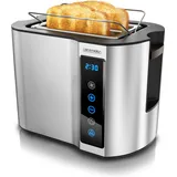 Arendo Toaster 2 Scheiben Silber
