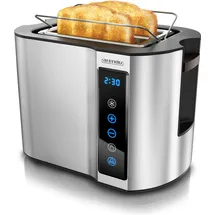 Arendo Toaster 2 Scheiben Silber