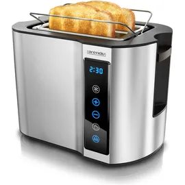 Arendo Toaster 2 Scheiben Silber