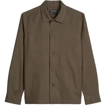 Marc O'Polo Regular Fit Overshirt Dunkelbraun M