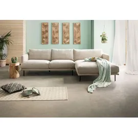 Massivmoebel24 Ecksofa 285x161x81 Silikon-Feder Mix beige TRIENT