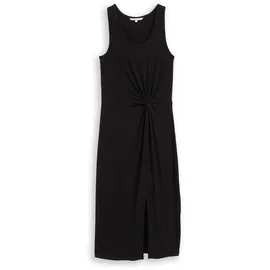 Tom Tailor Kleid Trägerkleid unifarben Schwarz L
