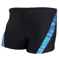Aquarti Badehose Jungen Schwimmhose mit Kontrast-Einsätzen – Bequeme Badehosen
