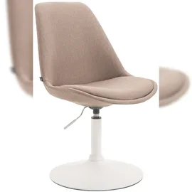 CLP Esszimmerstuhl Maverick Stoff Taupe Weiß