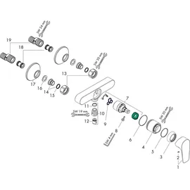 Hansgrohe Talis E Einhebel-Brausemischer Aufputz für 1 Verbraucher Chrom 71760000