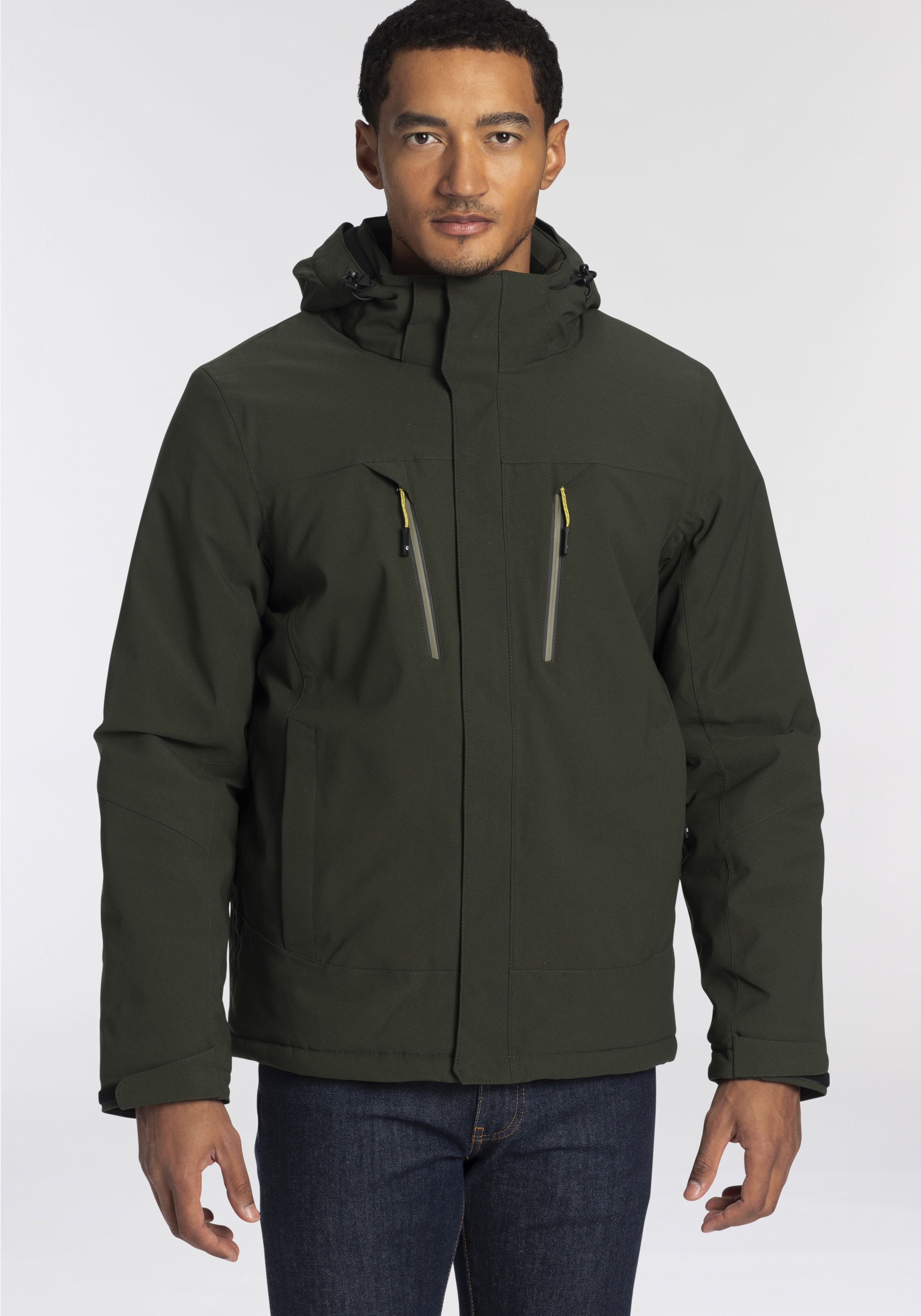 Killtec Outdoorjacke, mit Kapuze Killtec dunkeloliv S