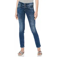 Tom Tailor Alexa Slim Jeans mit Bio-Baumwolle, 10125 - Random Bleached Blue Denim, 33W / 32L EU