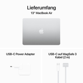 Apple MacBook Air M3 2024 13,6" 16 GB RAM 1000 GB SSD 10-Core GPU silber