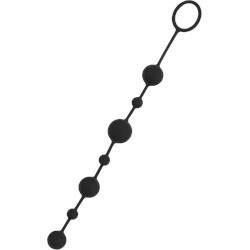 Vielseitige Analkette, 36 cm, schwarz