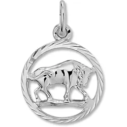Sternzeichen-Anhänger ONE ELEMENT "Stier Sternzeichen Anhänger aus 925 Silber", silber, Schmuckanhänger, Damen, Stier, Silber 925 (Sterlingsilber), Damen Silber Schmuck Stier