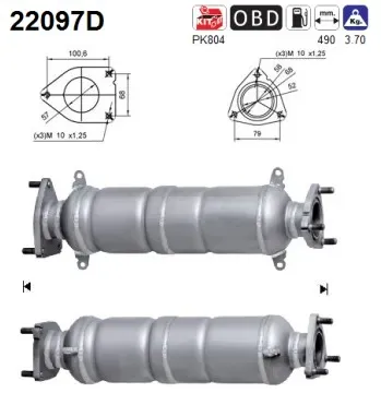 AS Katalysator 22097d für HONDA