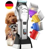 Oneisall Leise Hundeschermaschine Mit Metall-Führungskamm, Schermaschine Hund Pr
