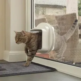 Sureflap DualScan Katzenklappe Mikrochip 1 Stück Weiß