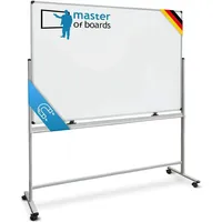 Master of Boards Whiteboard Stanford 100 x 150 cm Schwarz