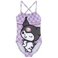 HELLO KITTY Schwimmanzug Kuromi Mädchen Badeanzug Kinder lila 10 Jahre