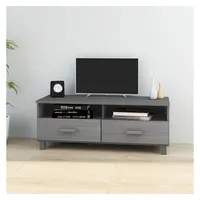 Furnicato TV-Schrank HAMAR Dunkelgrau 106x40x40 cm Massivholz Kiefer