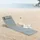 [en.casa] Cellorigo Strandliege 160 x 49 x 42 cm Dunkelgrau