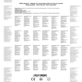 ich-zapfe Adapter zum Anschluss von 5 Liter Dosen an normale Zapfanlagen - Flexi Tap 3/4" CO2-Anschluß