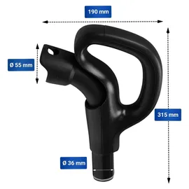 Electrolux Handgriff 2193710387 36mm Schwarz