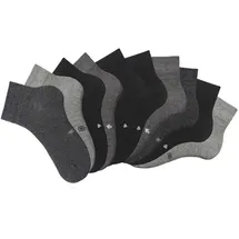 H.I.S. Kurzsocken 10er Pack Schwarz/Grau 43-46