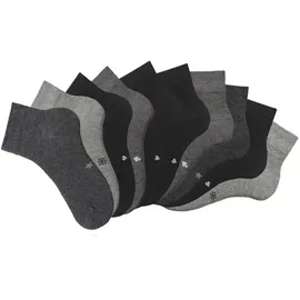 H.I.S. Kurzsocken 10er Pack Schwarz/Grau 43-46