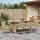 vidaXL Garten Essgruppe 9-tlg. Beige
