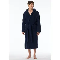 SCHIESSER Herren Bademantel, Kapuze, blau (815-navy), M