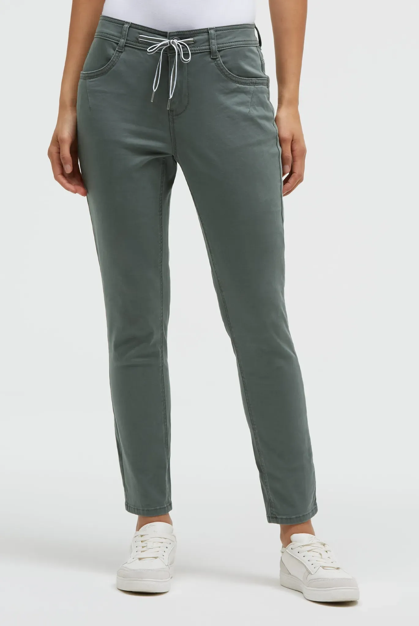 Comfort-fit-Jeans SOCCX, Damen, Gr. 30, cool khaki, Denim/Jeans, Material: 92% Baumwolle, 5% Elastomultiester, 3% Elasthan, unifarben, comfort fit, Jeans, mit normaler Leibhöhe