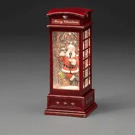 Konstsmide LED Telefonzelle mit Weihnachtsmann Höhe: 25 cm