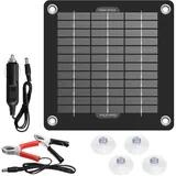 12V 10W Solar Ladegerät für Auto, Wohnmobil, Boot, Motorrad, Tragbares Solarm...