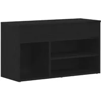 VidaXL Flurbank Schwarz Eiche 60x30x45 cm Holzwerkstoff