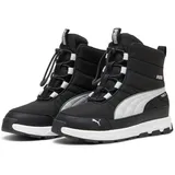 Puma Evolve Boot Puretex JR Sneaker, Black-ASH Gray White, 35.5