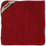 ib laursen Topflappen Mynte gestrickt, 22 x 22 cm, Strawberry