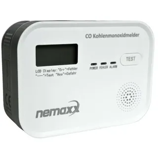 NEMAXX Kohlenmonoxid Gasmelder Gaswarner nach DIN EN50291 Nemaxx CM18 Rauchmelder