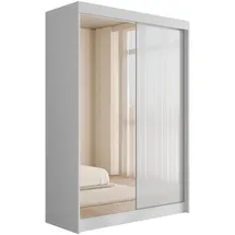 altdecor Schiebetürenschrank VESLI 120 x 215 x 61 cm Weiß