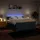 vidaXL Boxspringbett mit Matratze Blau 180x200 cm Stoff