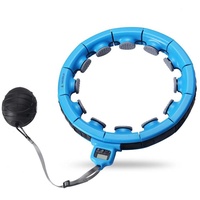 Technofit Hula-Hoop-Reifen Hula Hoop Reifen mit automatischem Zähler Hoop Ring blau