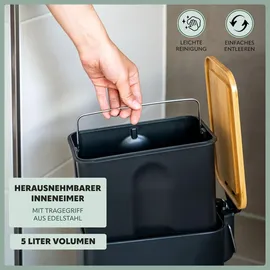 bremermann Abfalleimer 5 l Schwarz