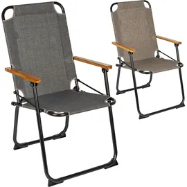 Bo-Camp Campingstuhl Brixton Grau
