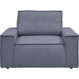 OTTO home Sheerwood Cord 120 x 85 x 86 cm anthrazit
