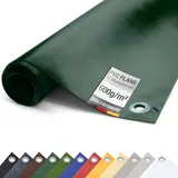 ANKO Planen PVC Plane 600g/m2 mit Ösen Abdeckplane Schutzplane matt (Grün, 3,2m x 2m)