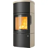 Kaminofen HARK 44-5.2 GT ECOplus 5 kW - Ofenkacheln: Creme - Korpus: graphit