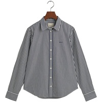 GANT REG POPLIN STRIPED Shirt Klassisches Hemd, Classic blue, 40,