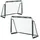 Relaxdays Fußballtor-Sets Grau 150 x 110 cm