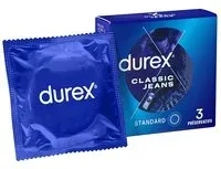 Durex Préservatifs Classic Jeans - 3 Confort et Confiance Préservatif(S) pc(s)