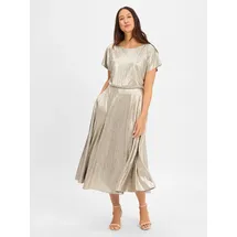 Swing Kleid Abendkleid Gold/Silber 36
